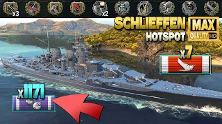 Battleship Schlieffen: 1171 secondary madness - World of Warships