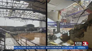 Jacksboro High School suffers heavy tornado damage