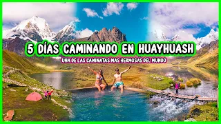 5 Días CAMINANDO en ESTA HERMOSA CORDILLERA 🏔️✅ | MINI HUAYHUASH🇵🇪