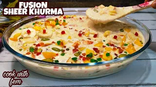 Fusion Sheer Khurma - First Time On YouTube | Most Tastiest Sheer Khurma Recipe - Cook With Fem