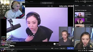 xQc reacts to Fanfan clarifying