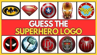 Guess The Superhero By Their Logo : Marvel, DC, and More !! 🦸‍♂️🔍