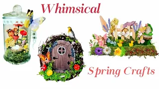 Unique Whimsy Spring Crafts 🌸 DIY Decor. Magical Miniature Fairy Garden Ideas 🧚🏻‍♀️ Sell or Gift.