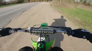 première vidéo avec le 125kx!!