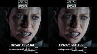 Nvidia 555.85 WHQL vs Driver 552.44 | FPS Boost in Hellblade 2 , new PhysX version