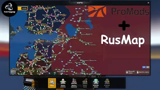 Как подключить Promods 2.65 для Euro Truck Simulator 2 1.47 с Картой RusMap