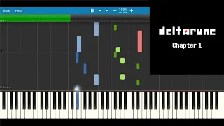 DELTARUNE Chapter 1 OST -  Thrash Machine (Synthesia Piano Tutorial)