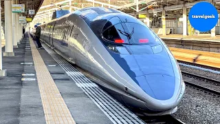 Riding Japan's BULLET TRAIN Shinkansen Series 500 | Osaka - Hiroshima