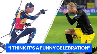 Thingnes Bø Copies Haaland's Celebration After 14th Biathlon World Championship Gold | Eurosport