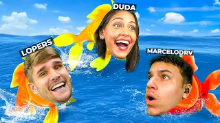 OS PEIXES DA ZOEIRA no Simple Fish Adventure (Lopers, Marcelordv e Dudaberud)