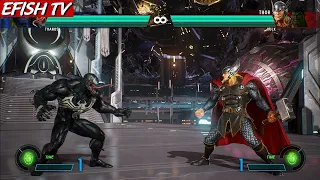 Venom & Thanos vs Thor & Hulk (Hardest AI) - Marvel vs Capcom: Infinite