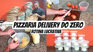 PIZZARIA DELIVERY do ZERO- ROTINA DA MINHA PIZZARIA DELIVERY EM CASA- 6 PIZZAS R$1400,00 POR MÊS