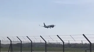 ROUGH LANDING Ryanair landing at BHX.
