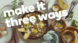 How to make baked eggs three ways