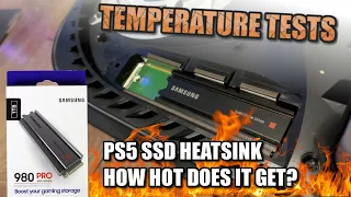 Samsung 980 Pro SSD Heatsink PS5 Temperature Tests