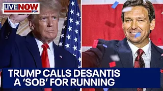 'SOB' Trump calls out DeSantis for running for President | LiveNOW from FOX