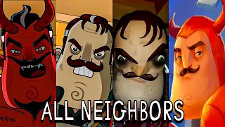 Evolution of Hello Neighbor Comparison Animated vs Game (Welcome to Raven Brooks vs HN Games)