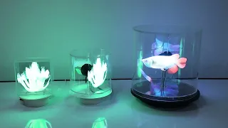 18cm 3D hologram fan Rotate Model