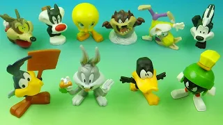 2020 McDONALDS LOONEY TUNES Full set of 10 HAPPY MEAL COLLECTIBLE MINI FIGURES VIDEO REVIEW