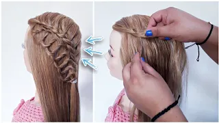 Trenza francesa con nudos | Trenzas fáciles | La reina de las trenzas