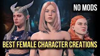 Baldur's Gate 3 Best Female Character Creations without Mods for Xbox and PS