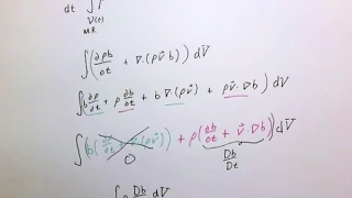 Material derivative and Leibniz rule