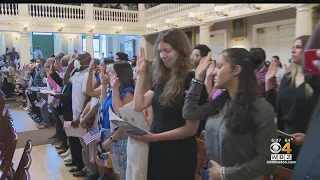 "A new chapter": Hundreds become United States citizens at Faneuil Hall ceremony