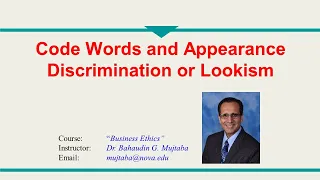 18 - Code Words and Appearance Discrimination or Lookism