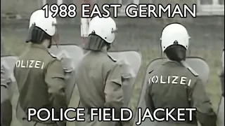 1988 East German Volkspolizei-Bereitschaft Strichtarn Field Jacket