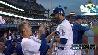 SF@LAD: Dodgers hit three home runs in the 1st inning