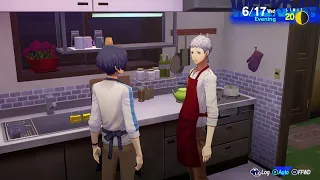 Persona 3 Reload - 6/17 Wed | Spend Time Cooking with Akihiko Sanada | Dialogue Choices Gameplay