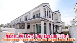 MERRYDALE ECO MAJESTIC Type 8B Fully Extended 35x75  End lot 2683sf [HOUSE TOUR]