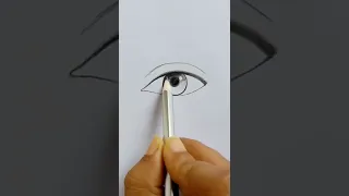 Realistic eye Drawing || How to draw eye sketch #shorts