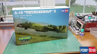 Hobby Boss Fairchild Republic A-10 Thunderbolt II Unboxing Review - 1:48 scale model