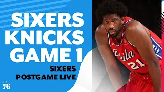 Sixers lose Game 1, Joel Embiid returns after scary knee injury  | Sixers Postgame Live