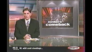 Michael Jordan Comeback Announcement October, 2001