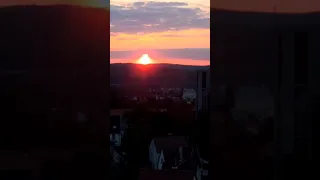 Закат солнца в Германии. Sonnenuntergang Deutschland