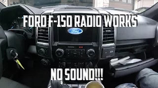 Ford F150 Radio Works - No Sound/Audio - How to Fix