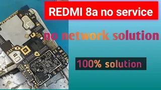 REDMI 8a, 8, no service | redio off | no network problem