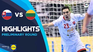 Slovakia vs Lithuania | Highlights | Preliminary Round | Men's EHF EURO 2022