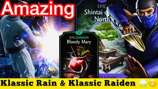 Klassic Rain & Klassic Raiden Max Bonus points Elder Tower Survivor Mode Gameplay | MK Mobile