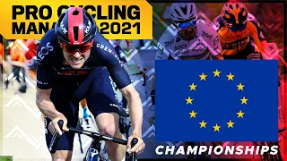 DYNAMIC WEATHER : Pro Cycling Manager 2021 : EUROPEAN CHAMPIONSHIPS // ft. Tom Pidcock