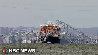 Watch: Maryland Gov. Moore gives update on Baltimore bridge collapse | NBC News