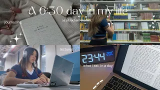 Biochem UNI VLOG 🎧 | 6:30 day in my life: lectures, coursework grade & what I eat