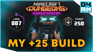 MY MAX LEVEL BUILD - EZ MODE Apocalypse +25 & Ancient Hunts in Minecraft Dungeons