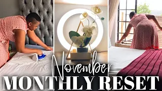 November monthly reset routine | Clean & Cook with me | South African YouTuber