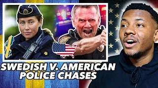 AMERICAN REACTS To Swedish vs American Police Chases