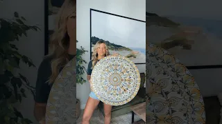 26” Creamy Yellow Mandala Reveal