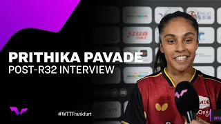 Prithika Pavade Post Round of 32 Interview | WTT Champions Frankfurt 2023