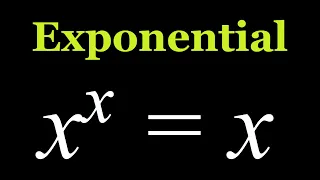 A Nice  Exponential Equation from Mathematics as Problem Solving